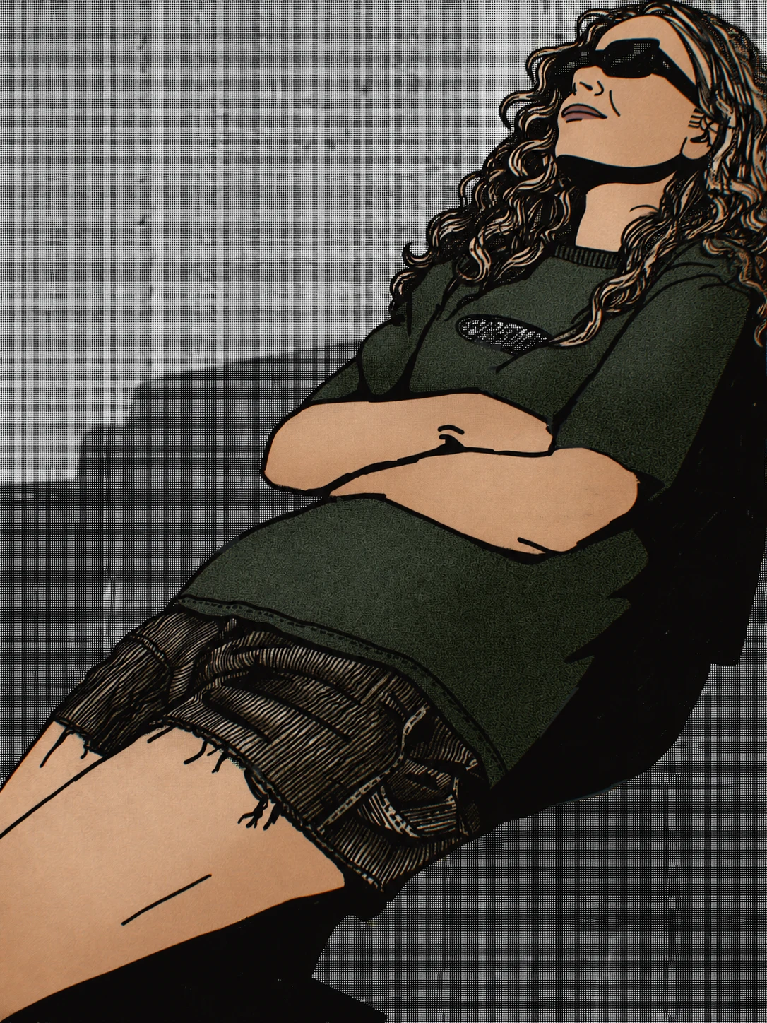 Illustrated portrait of Laura Alt