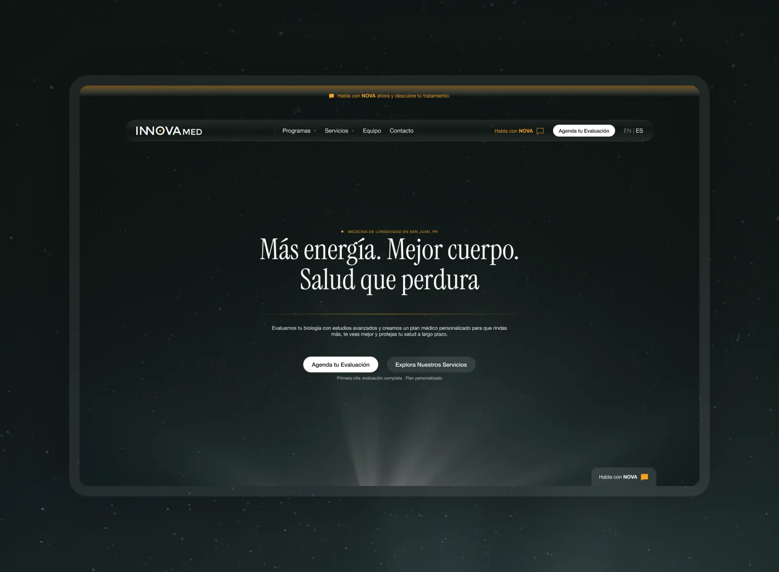 InnovaMed brand and website system